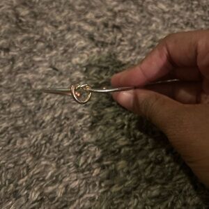 Elegant Silver Knot Bracelet